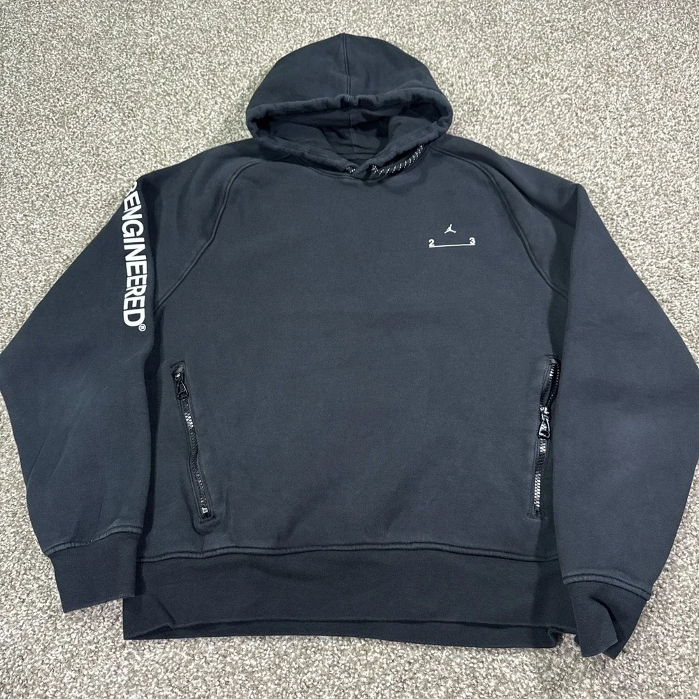 Air Jordan 23 Engineered Hoodie Black Size Medium Good Condition 3.2